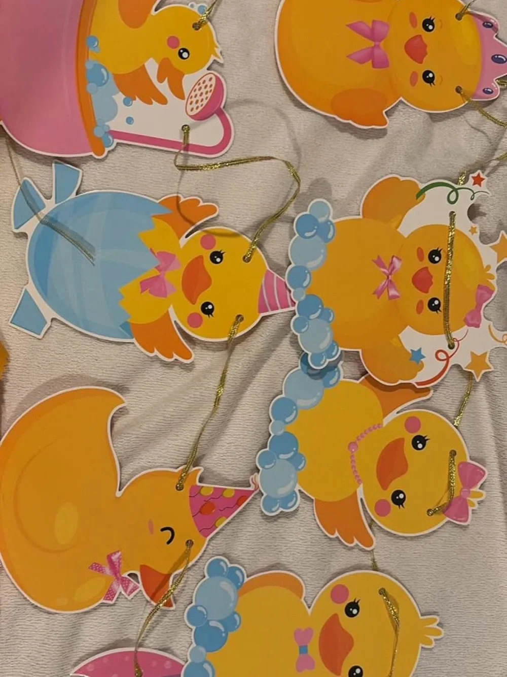 Pink and Yellow Duckling Party decor